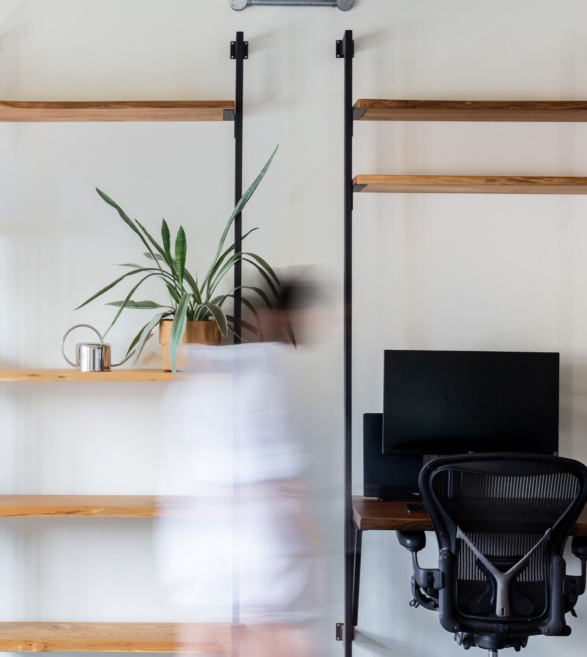 The Adjustable Atlas Shelf System by The Table Guy