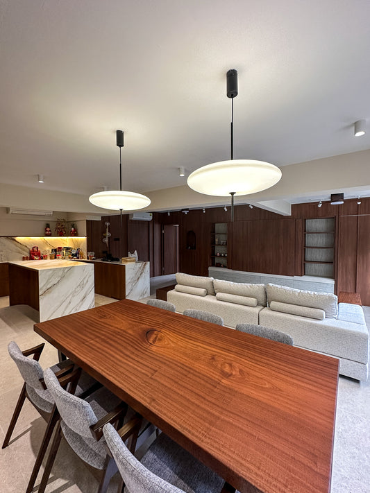 Sapele Wood Slab Dining Table