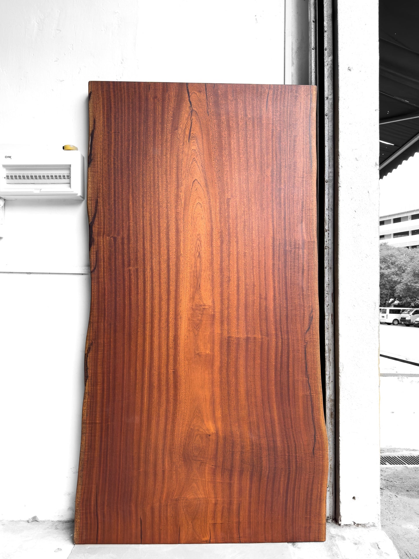 Sapele Wood Slab Dining Table