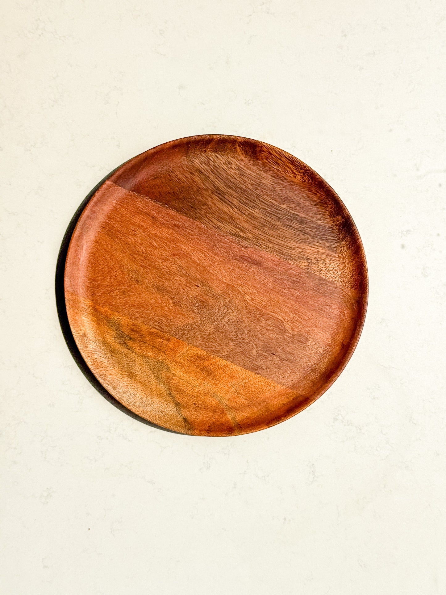 Mori Round Wooden Plate