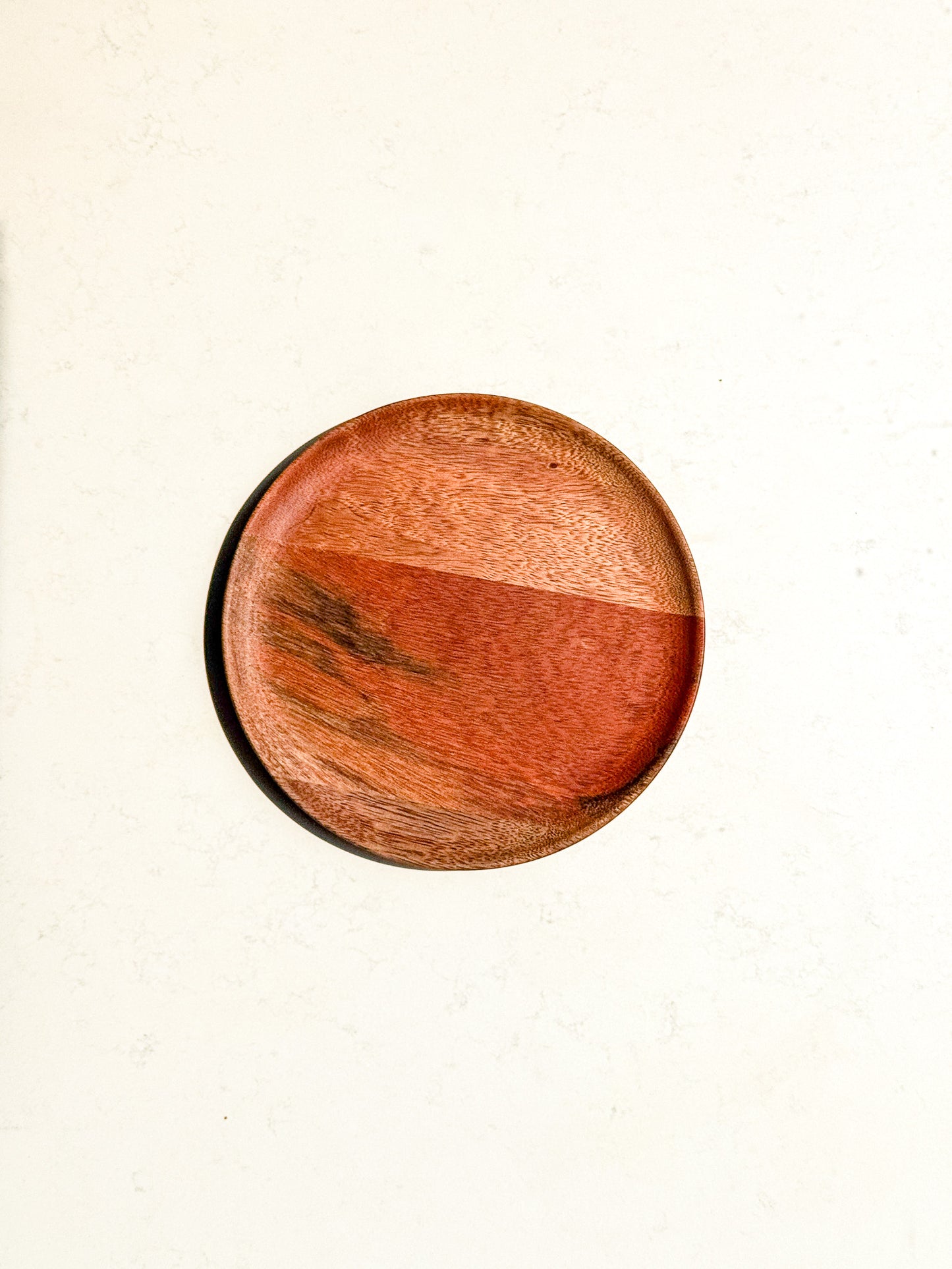 Mori Round Wooden Plate