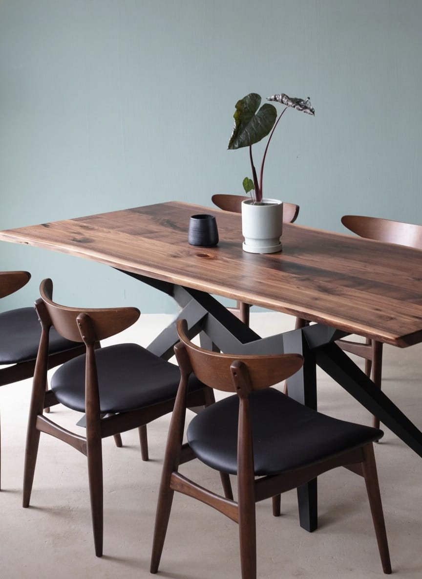 The Table Guy - Black Walnut Live Edge Dining Table – shopthetableguy