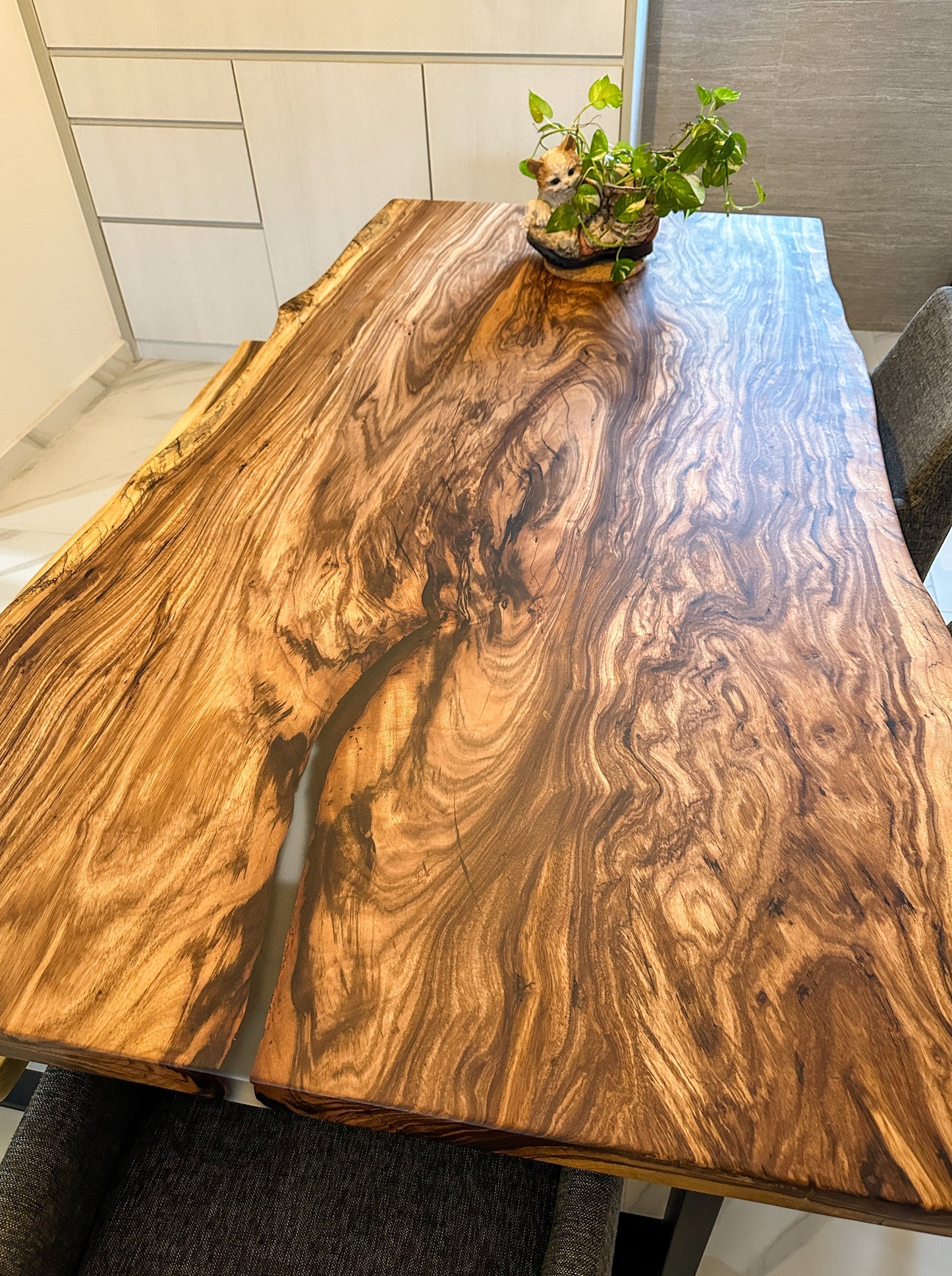 Live Edge Beli Wood Slab Dining Table by The Table Guy