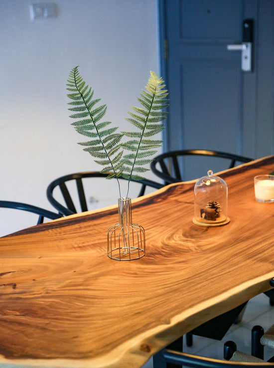 The Table Guy Suar Wood Slab Dining Table shopthetableguy